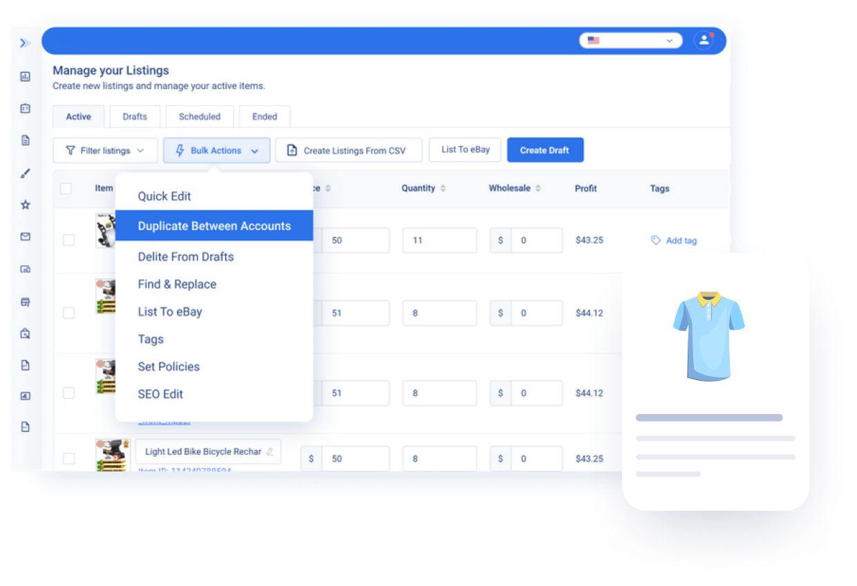 eBay Bulk Edit Listing Tools 3Dsellers